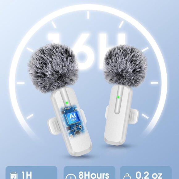 NEW 2pc Pack Wireless Mini Microphone for iPhone - Picture 6 of 14